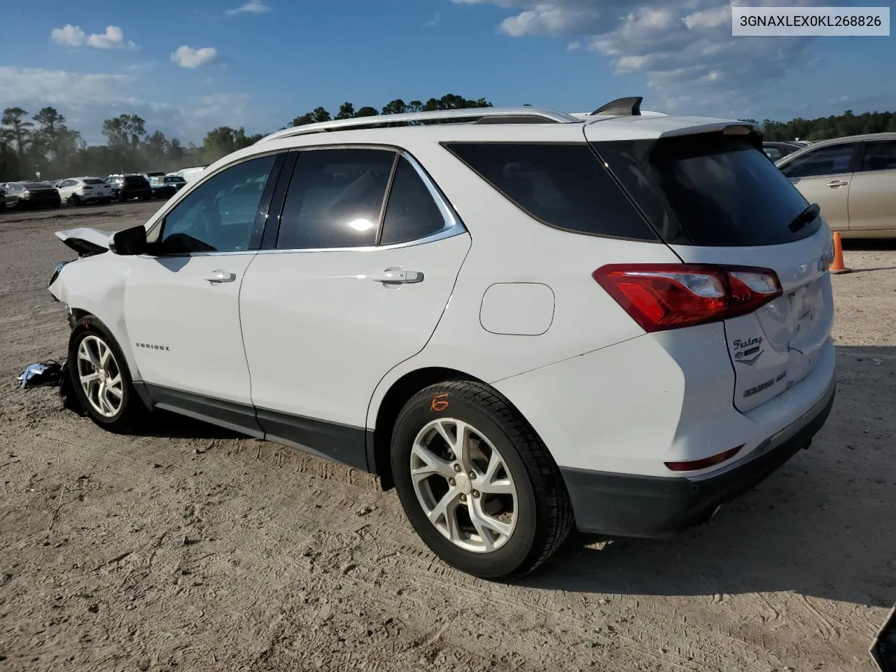 2019 Chevrolet Equinox Lt VIN: 3GNAXLEX0KL268826 Lot: 80145254