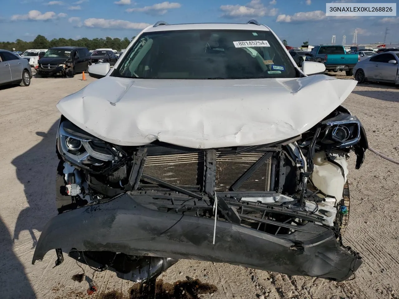 2019 Chevrolet Equinox Lt VIN: 3GNAXLEX0KL268826 Lot: 80145254