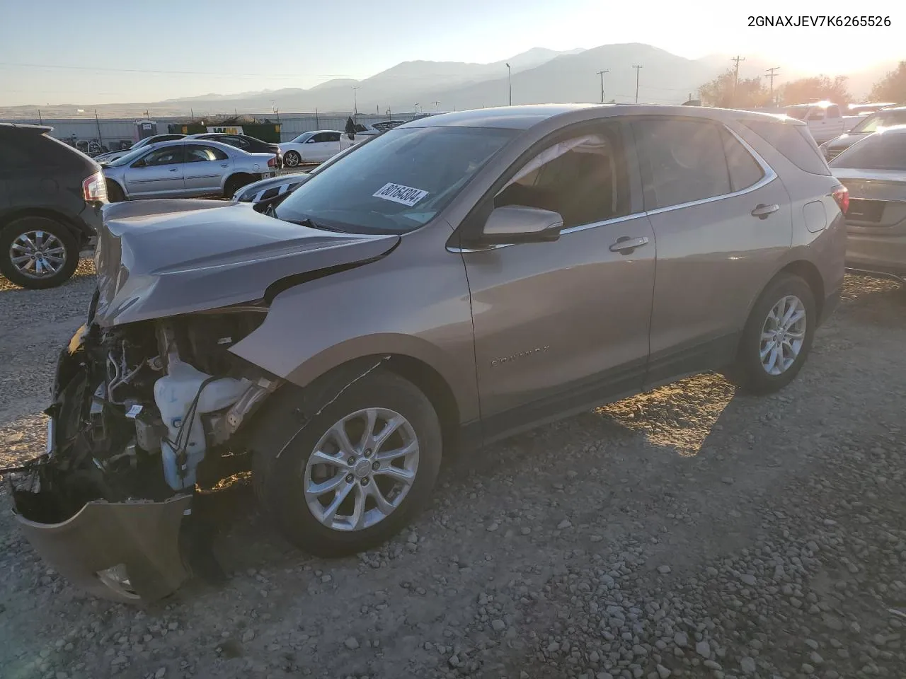 2019 Chevrolet Equinox Lt VIN: 2GNAXJEV7K6265526 Lot: 80164304