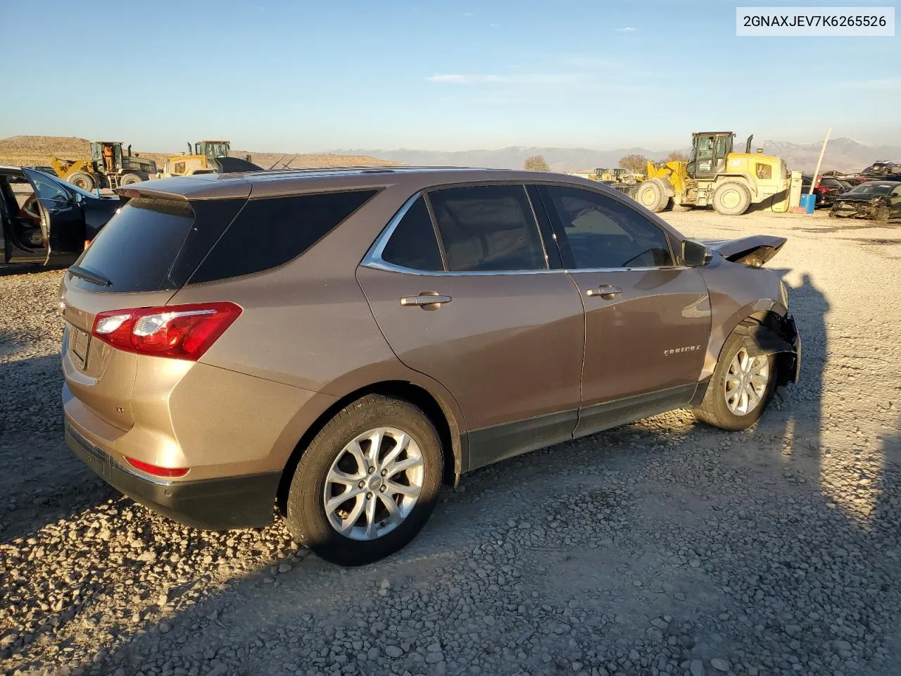 2019 Chevrolet Equinox Lt VIN: 2GNAXJEV7K6265526 Lot: 80164304