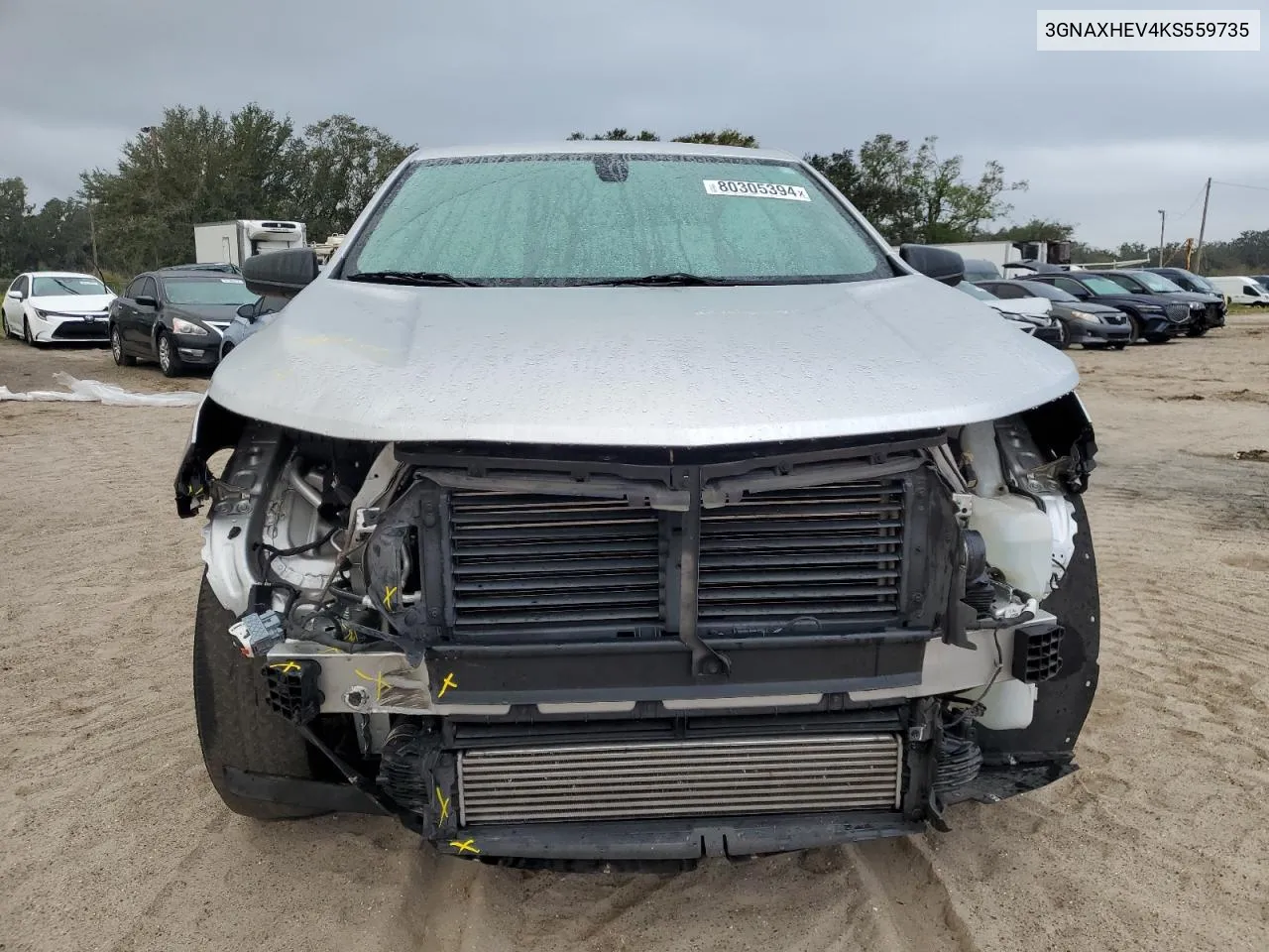 2019 Chevrolet Equinox Ls VIN: 3GNAXHEV4KS559735 Lot: 80305394