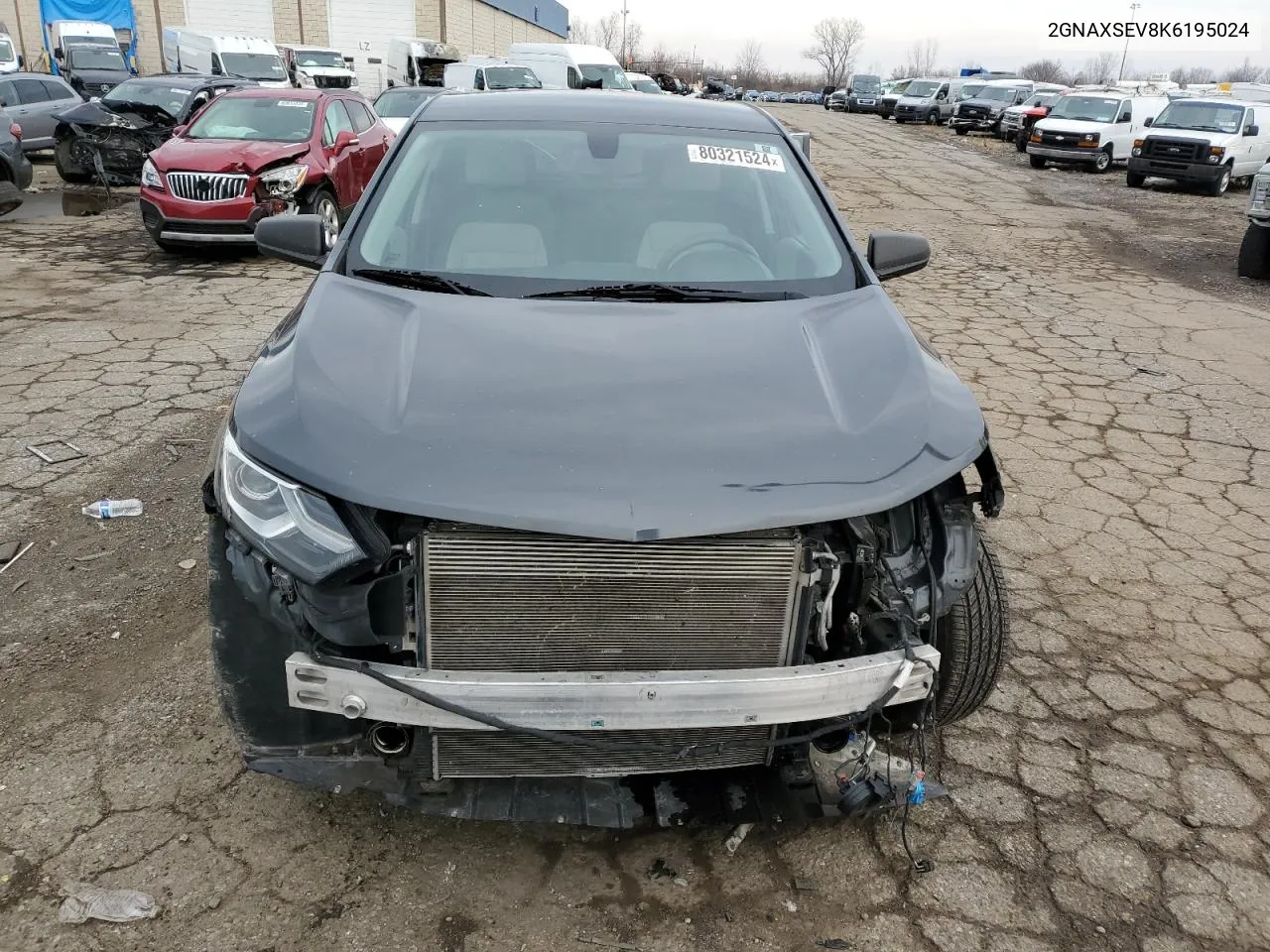 2019 Chevrolet Equinox Ls VIN: 2GNAXSEV8K6195024 Lot: 80321524