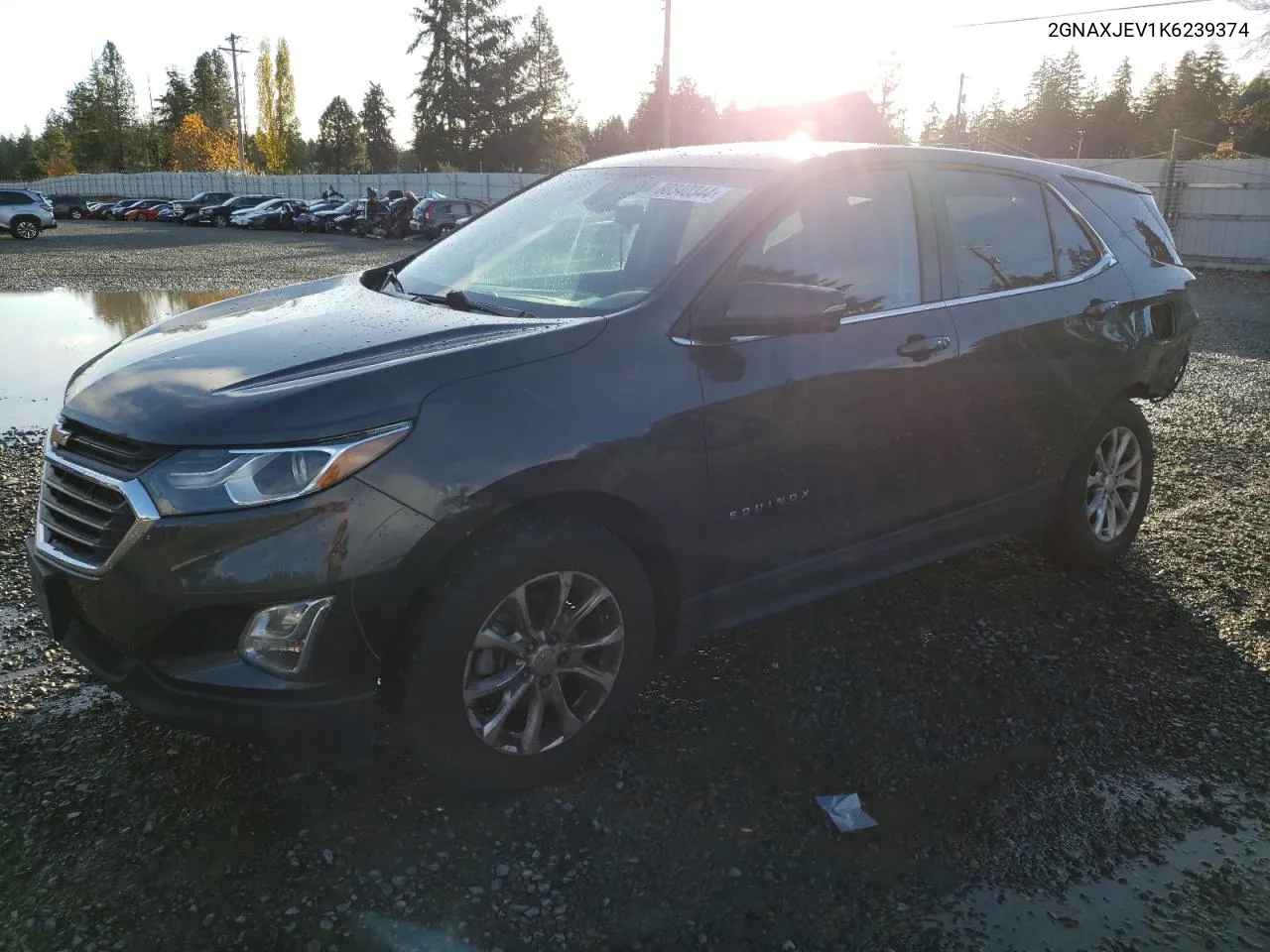 2019 Chevrolet Equinox Lt VIN: 2GNAXJEV1K6239374 Lot: 80340344