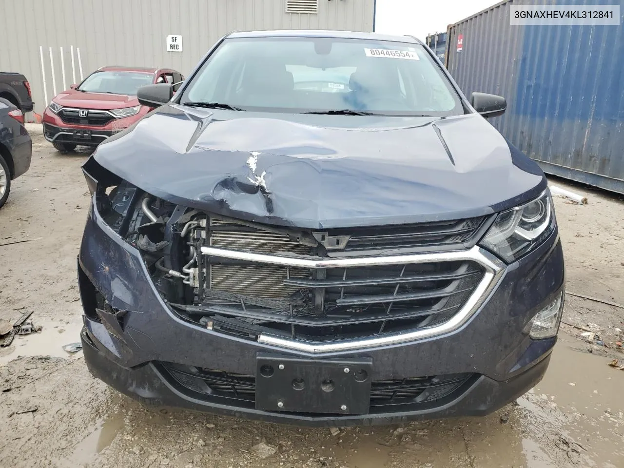 2019 Chevrolet Equinox Ls VIN: 3GNAXHEV4KL312841 Lot: 80446554