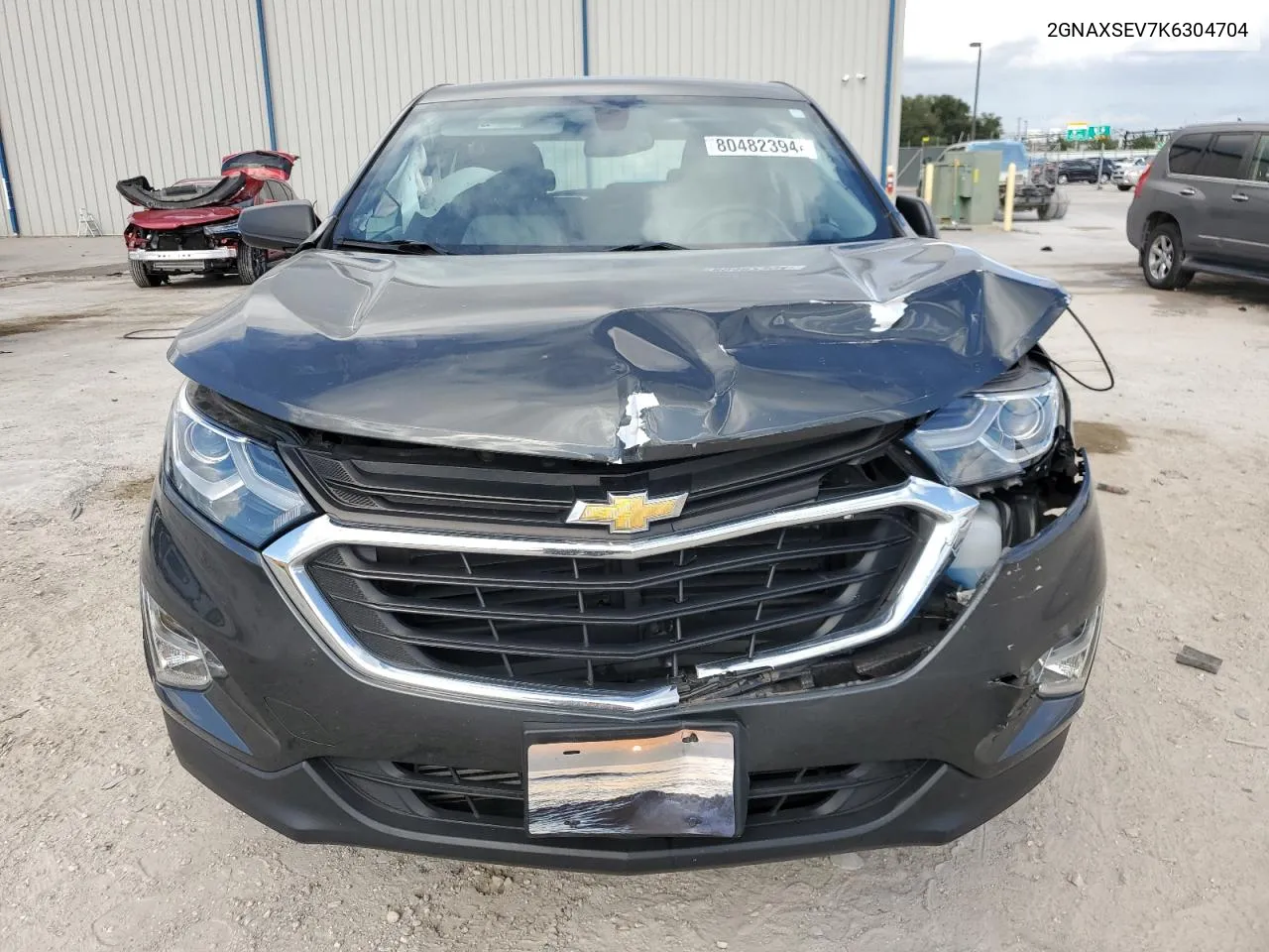 2019 Chevrolet Equinox Ls VIN: 2GNAXSEV7K6304704 Lot: 80482394