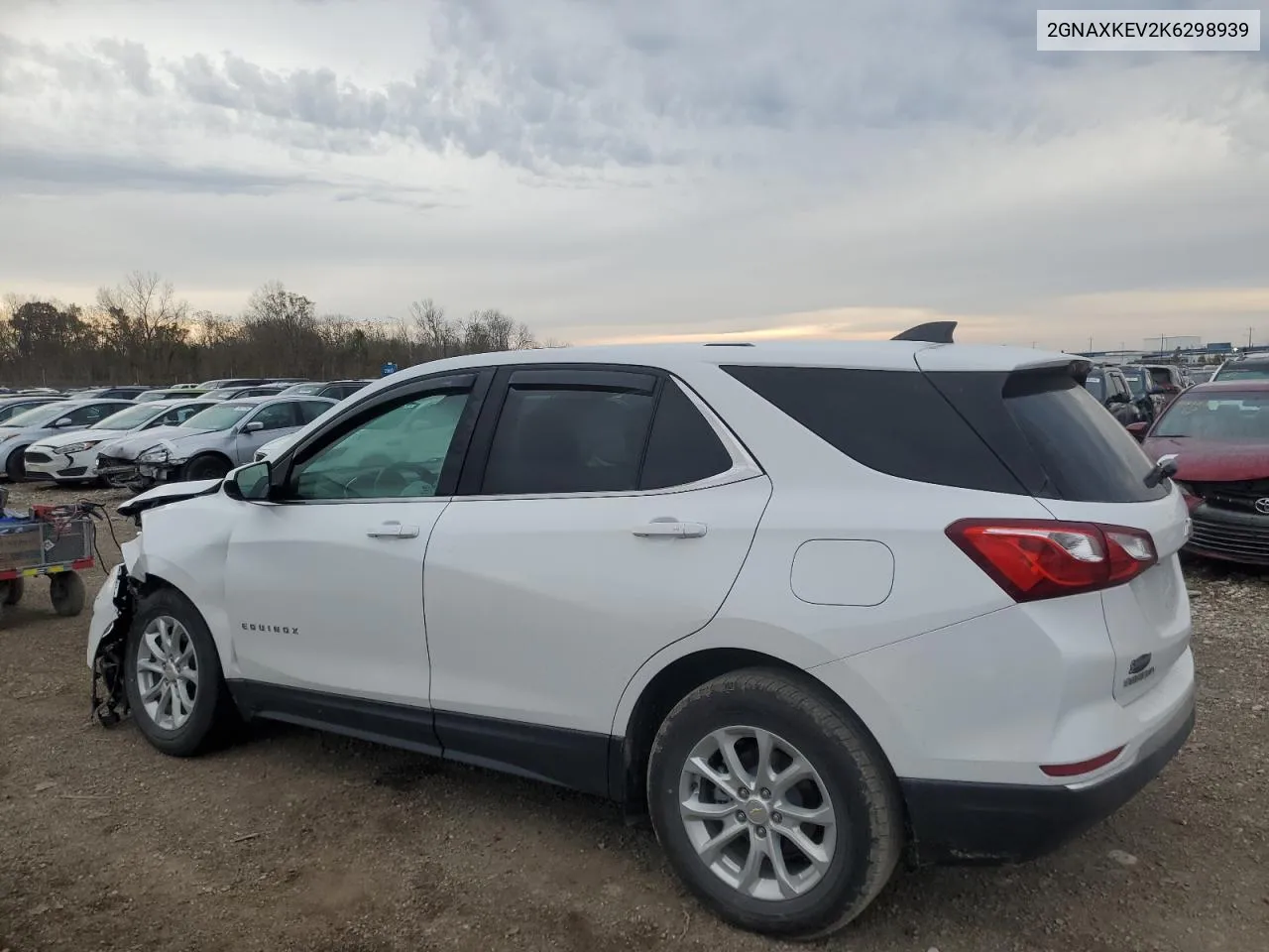 2019 Chevrolet Equinox Lt VIN: 2GNAXKEV2K6298939 Lot: 80660414