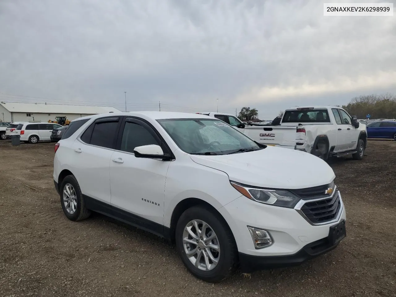 2019 Chevrolet Equinox Lt VIN: 2GNAXKEV2K6298939 Lot: 80660414