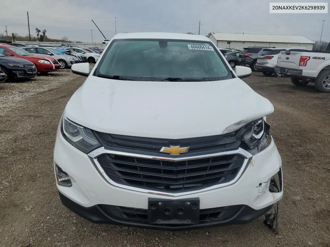 2019 Chevrolet Equinox Lt VIN: 2GNAXKEV2K6298939 Lot: 80660414