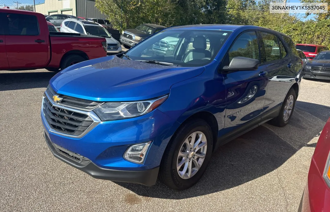 2019 Chevrolet Equinox Ls VIN: 3GNAXHEV1KS537045 Lot: 80725254