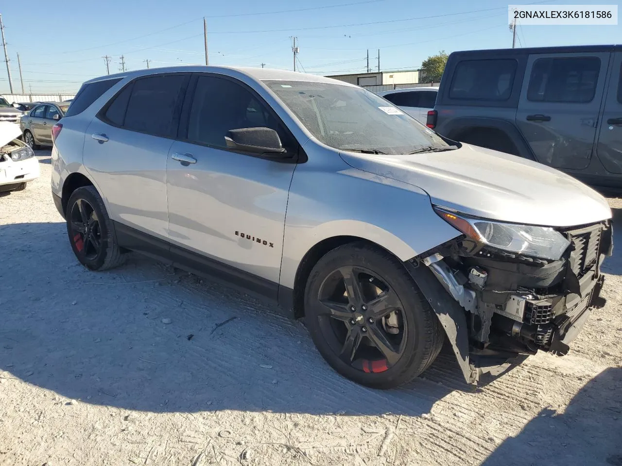 2019 Chevrolet Equinox Lt VIN: 2GNAXLEX3K6181586 Lot: 80906034