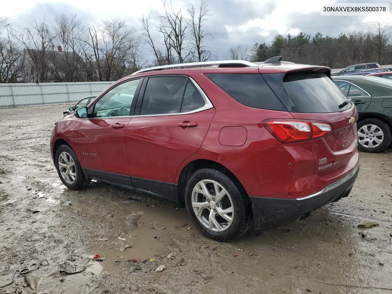 2019 Chevrolet Equinox Lt VIN: 3GNAXVEX8KS500378 Lot: 81089284