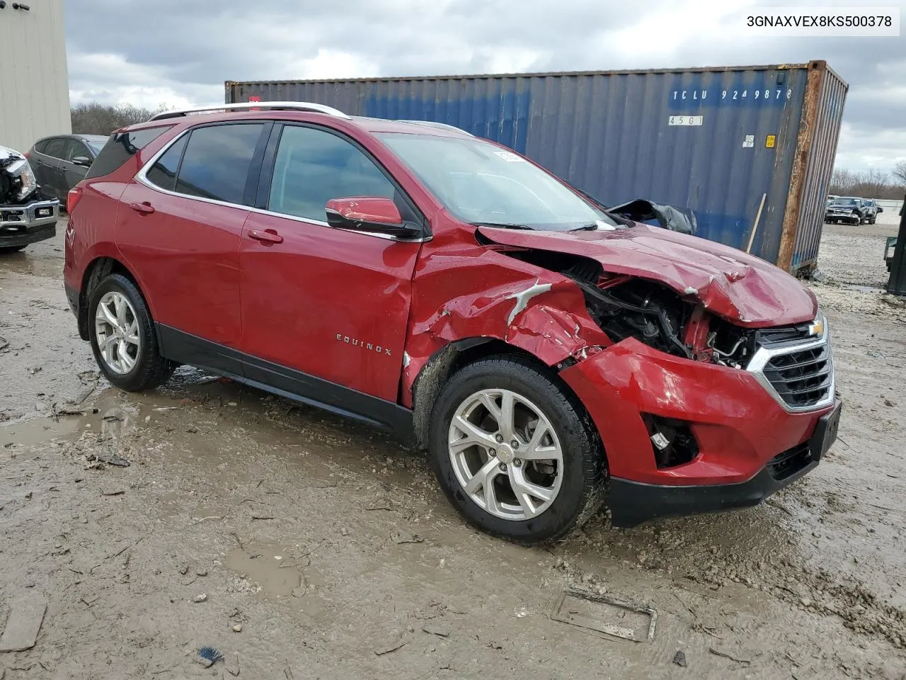 2019 Chevrolet Equinox Lt VIN: 3GNAXVEX8KS500378 Lot: 81089284