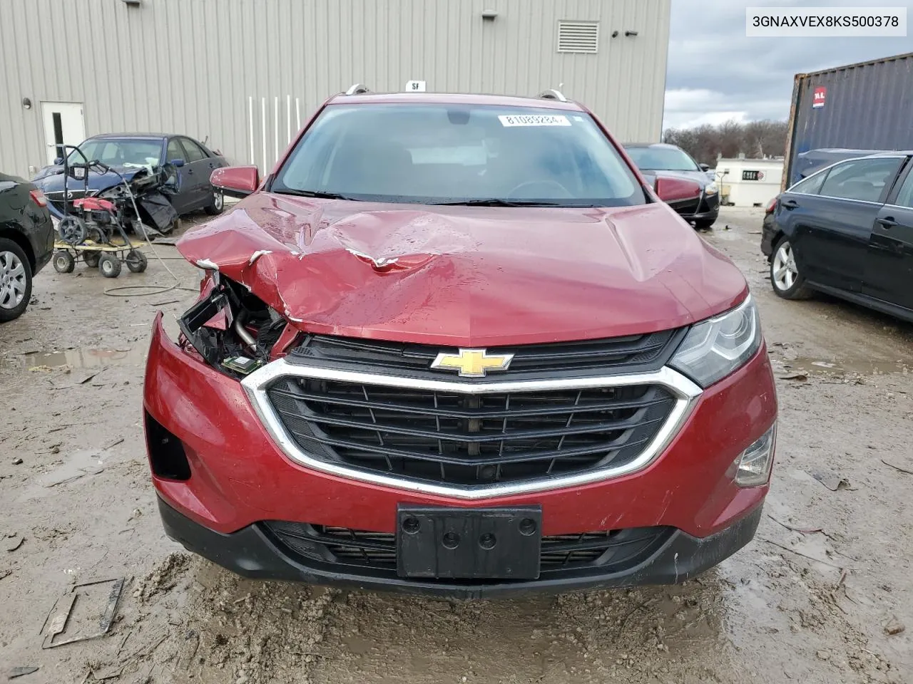 2019 Chevrolet Equinox Lt VIN: 3GNAXVEX8KS500378 Lot: 81089284