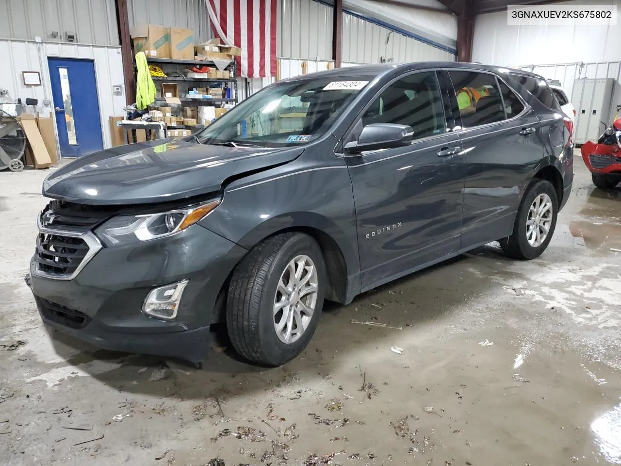 2019 Chevrolet Equinox Lt VIN: 3GNAXUEV2KS675802 Lot: 81184304