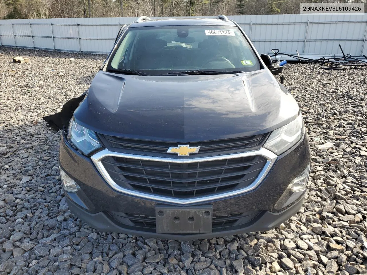 2020 Chevrolet Equinox Lt VIN: 2GNAXKEV3L6109426 Lot: 46671124