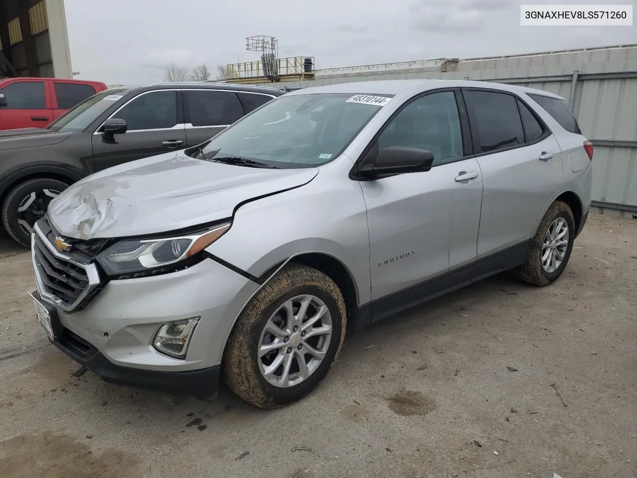 2020 Chevrolet Equinox Ls VIN: 3GNAXHEV8LS571260 Lot: 48310144