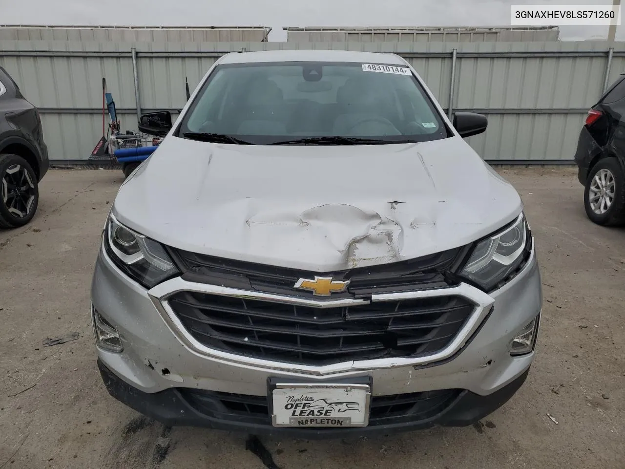 2020 Chevrolet Equinox Ls VIN: 3GNAXHEV8LS571260 Lot: 48310144