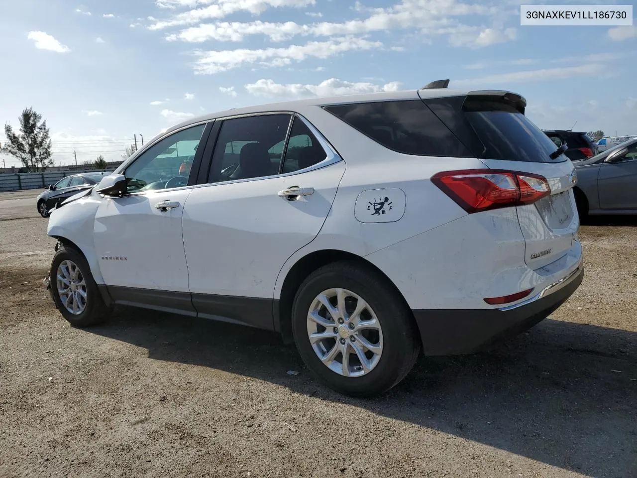 2020 Chevrolet Equinox Lt VIN: 3GNAXKEV1LL186730 Lot: 52071924