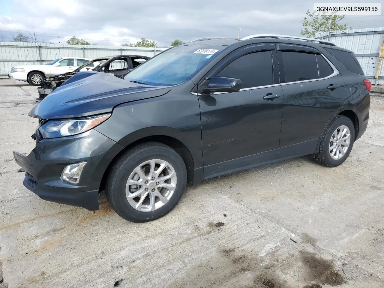 2020 Chevrolet Equinox Lt VIN: 3GNAXUEV9LS599156 Lot: 52376174