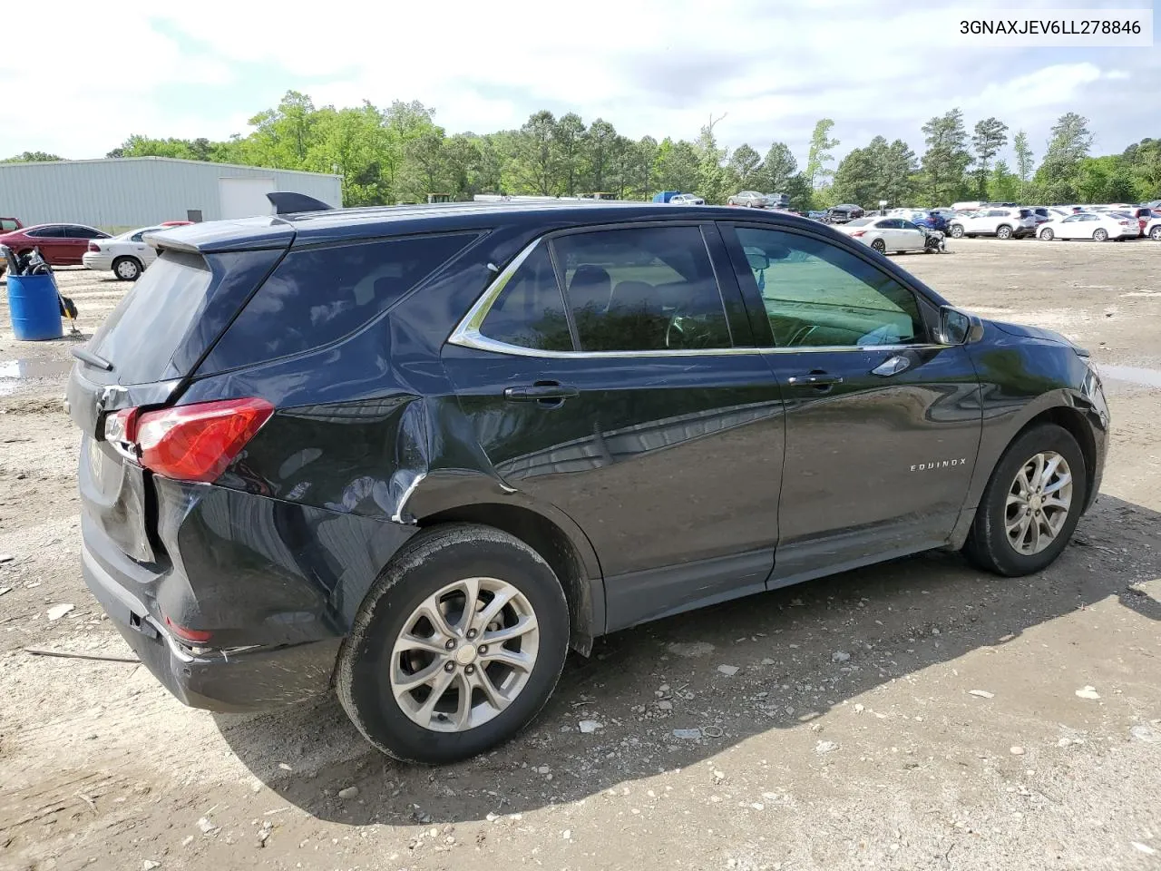 2020 Chevrolet Equinox Lt VIN: 3GNAXJEV6LL278846 Lot: 52404084