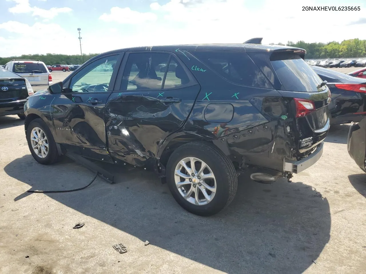 2020 Chevrolet Equinox Ls VIN: 2GNAXHEV0L6235665 Lot: 52829664