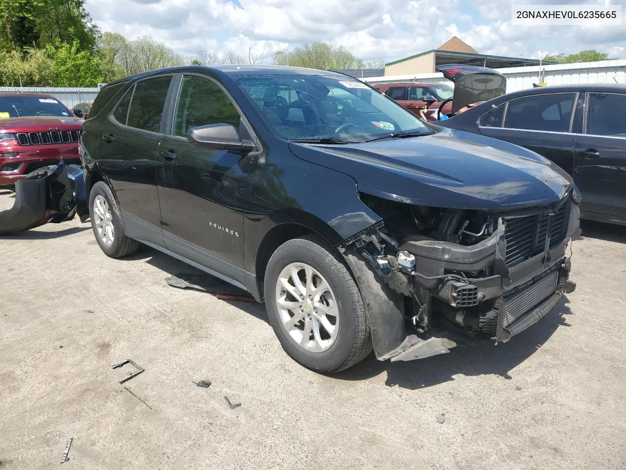 2020 Chevrolet Equinox Ls VIN: 2GNAXHEV0L6235665 Lot: 52829664