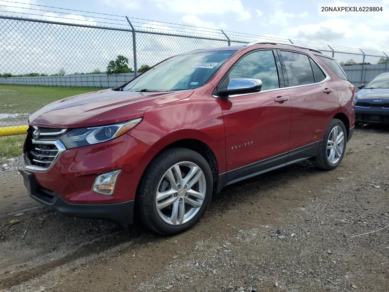 2020 Chevrolet Equinox Premier VIN: 2GNAXPEX3L6228804 Lot: 52883234