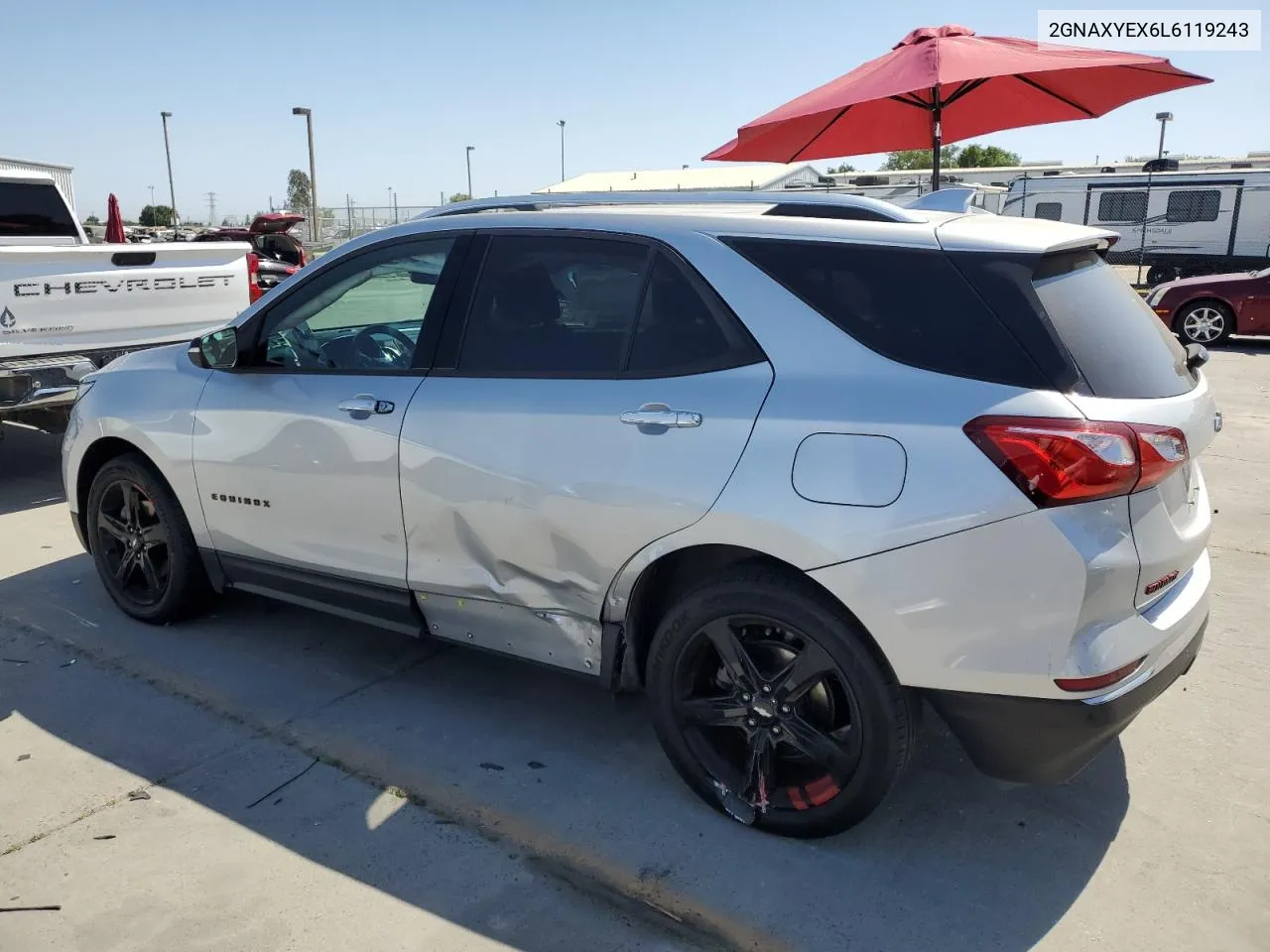 2020 Chevrolet Equinox Premier VIN: 2GNAXYEX6L6119243 Lot: 53963994