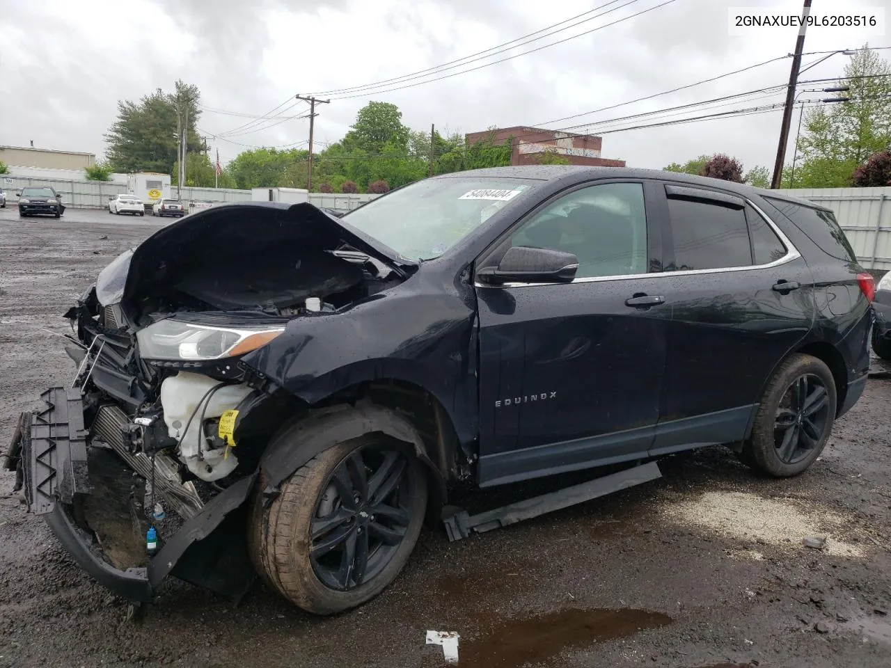 2020 Chevrolet Equinox Lt VIN: 2GNAXUEV9L6203516 Lot: 54084404