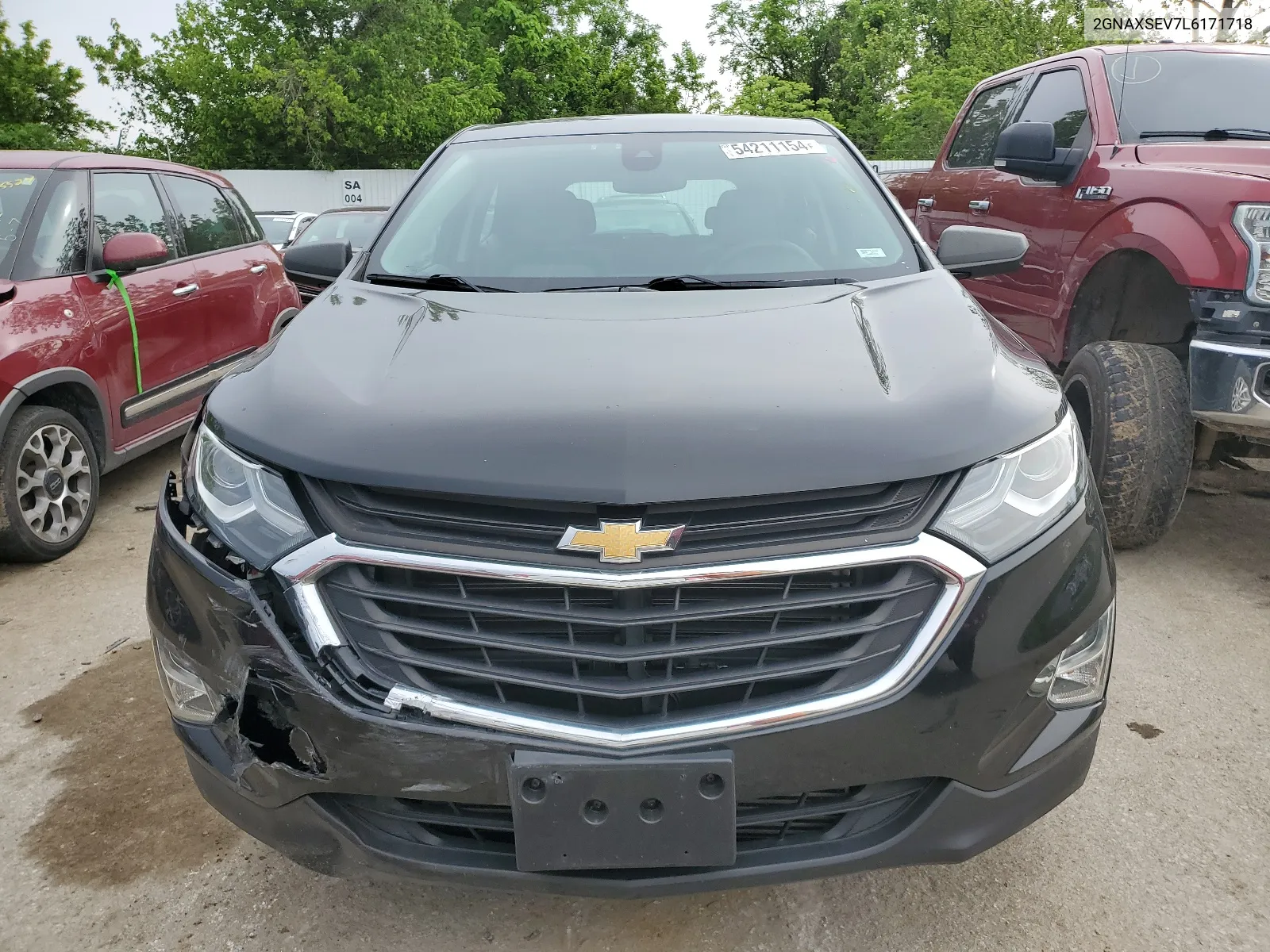 2020 Chevrolet Equinox Ls VIN: 2GNAXSEV7L6171718 Lot: 54211154