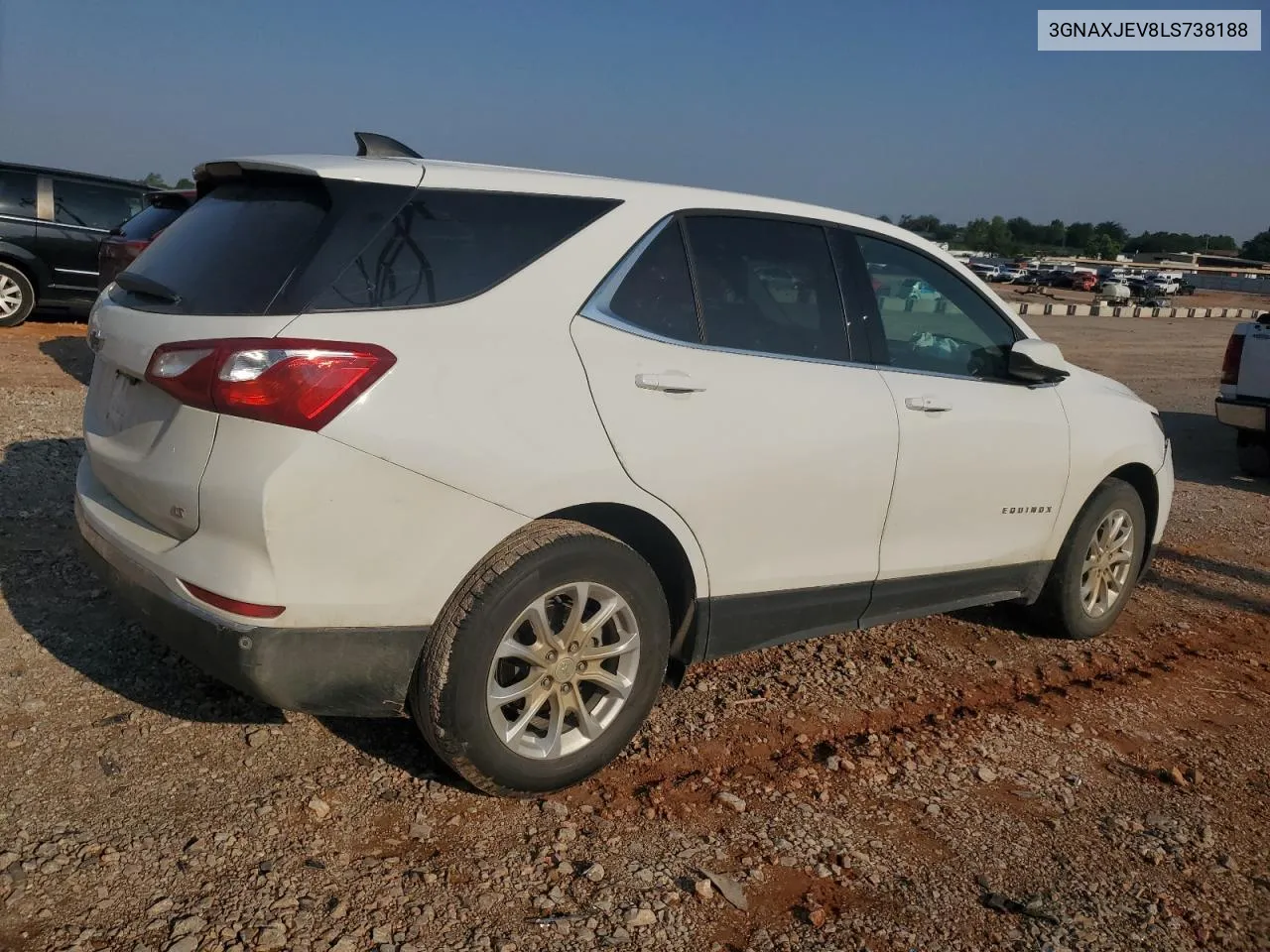 2020 Chevrolet Equinox Lt VIN: 3GNAXJEV8LS738188 Lot: 54746904