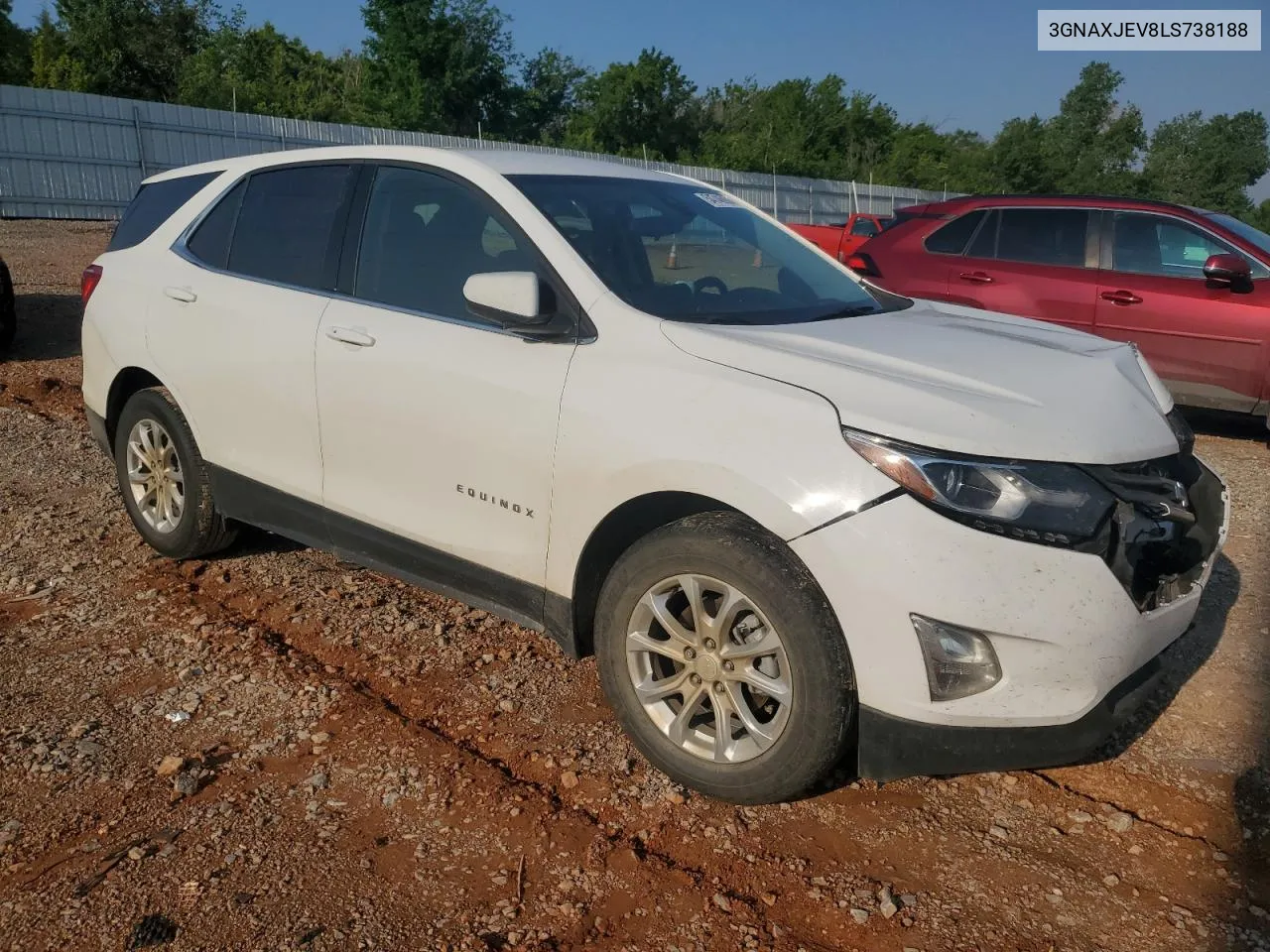 2020 Chevrolet Equinox Lt VIN: 3GNAXJEV8LS738188 Lot: 54746904