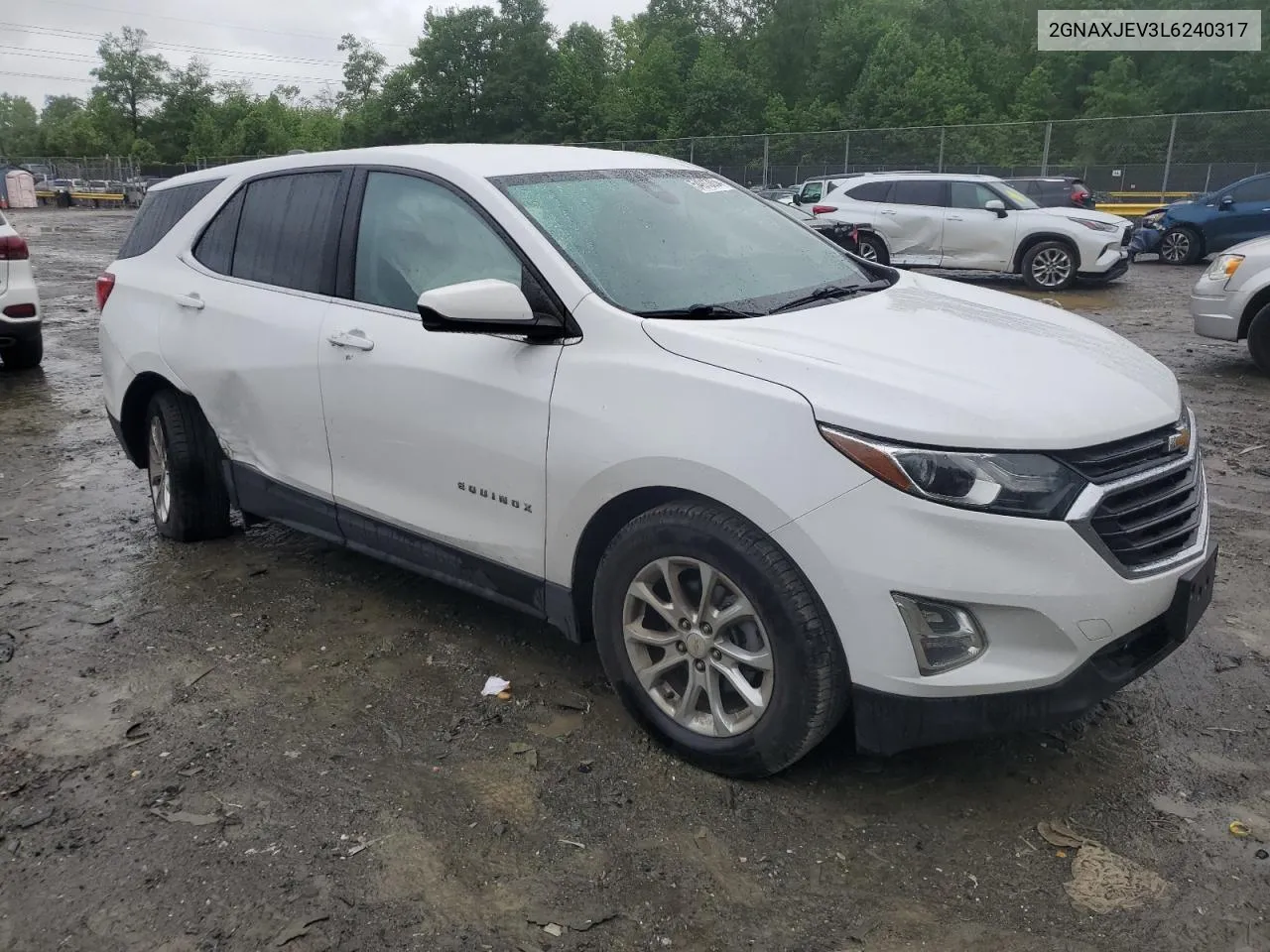 2020 Chevrolet Equinox Lt VIN: 2GNAXJEV3L6240317 Lot: 54913054