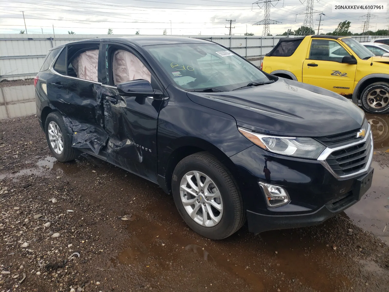 2020 Chevrolet Equinox Lt VIN: 2GNAXKEV4L6107961 Lot: 55530924