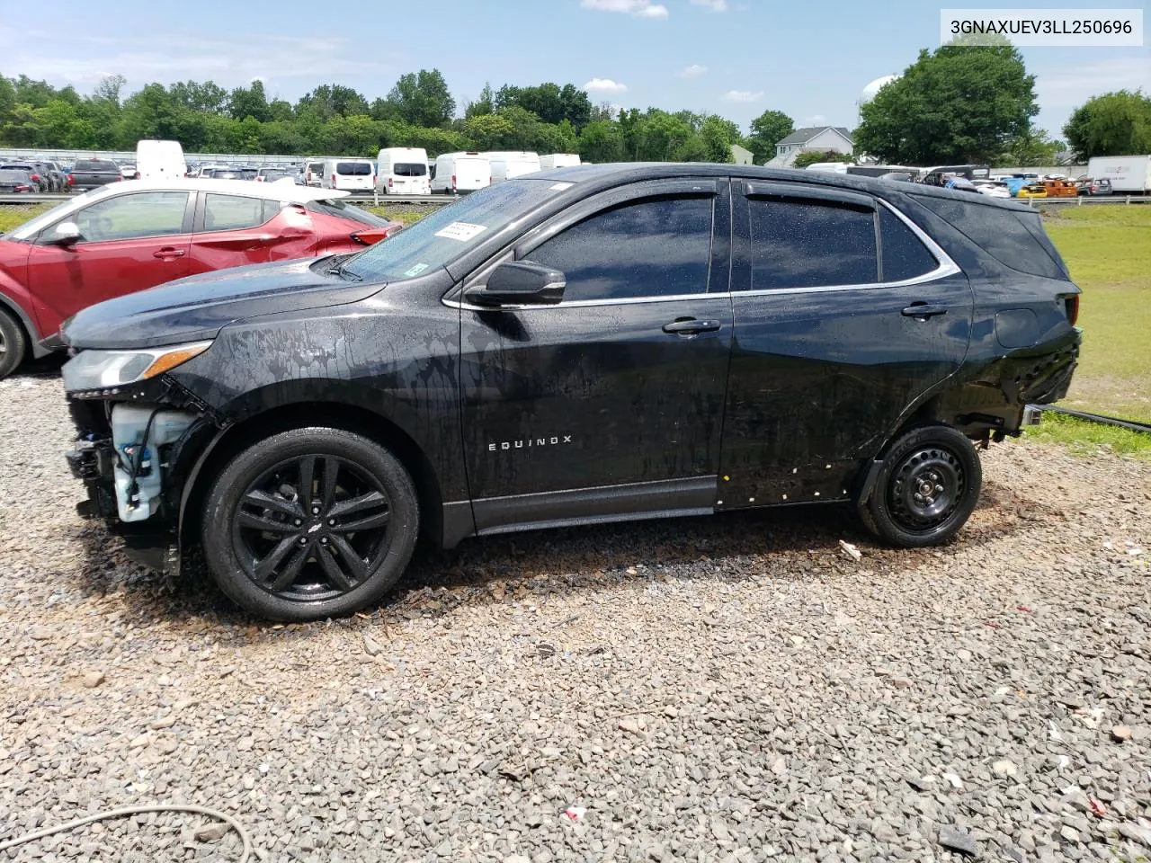 2020 Chevrolet Equinox Lt VIN: 3GNAXUEV3LL250696 Lot: 55538274