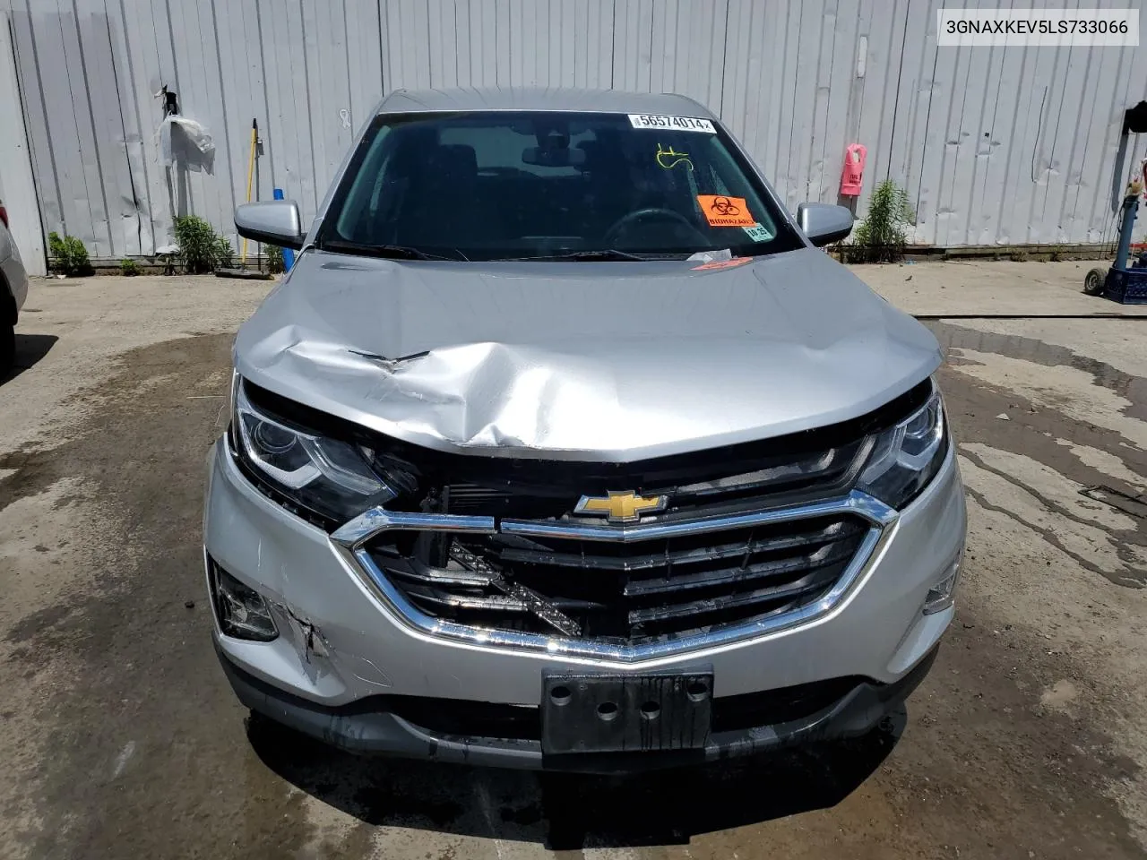 2020 Chevrolet Equinox Lt VIN: 3GNAXKEV5LS733066 Lot: 56574014