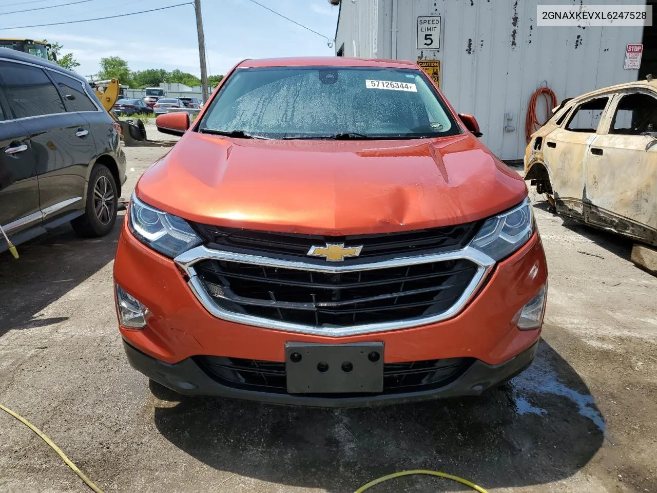 2020 Chevrolet Equinox Lt VIN: 2GNAXKEVXL6247528 Lot: 57126344