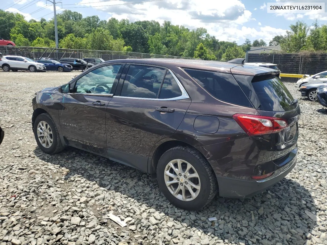 2020 Chevrolet Equinox Lt VIN: 2GNAXTEV1L6231904 Lot: 57149964