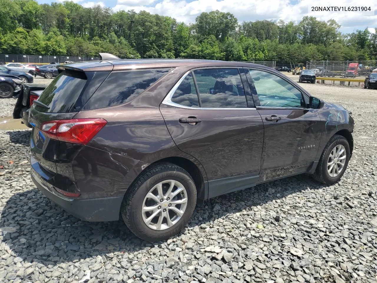 2020 Chevrolet Equinox Lt VIN: 2GNAXTEV1L6231904 Lot: 57149964