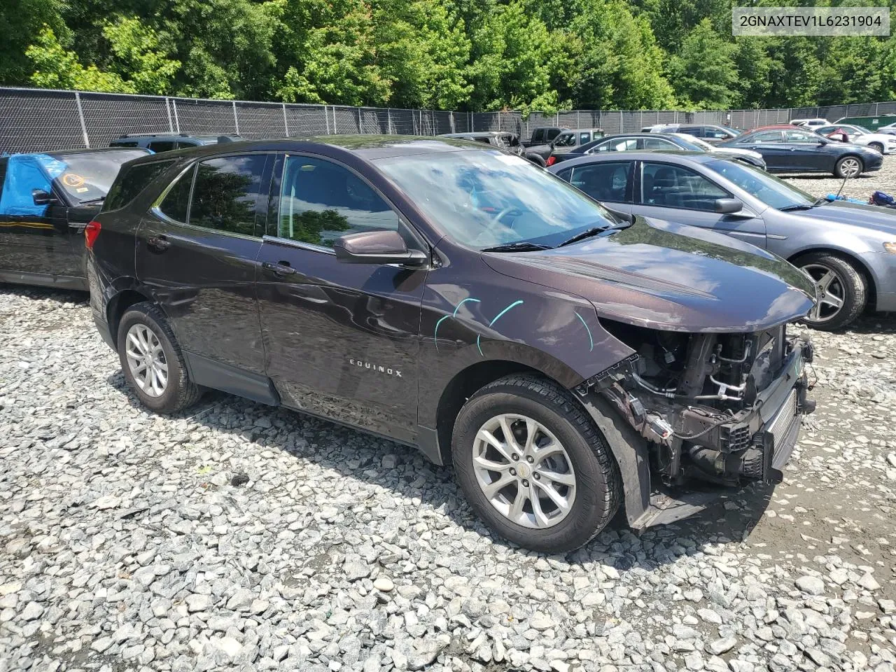 2020 Chevrolet Equinox Lt VIN: 2GNAXTEV1L6231904 Lot: 57149964