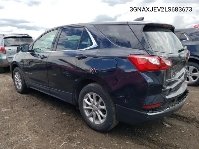 2020 Chevrolet Equinox Lt VIN: 3GNAXJEV2LS683673 Lot: 57243534