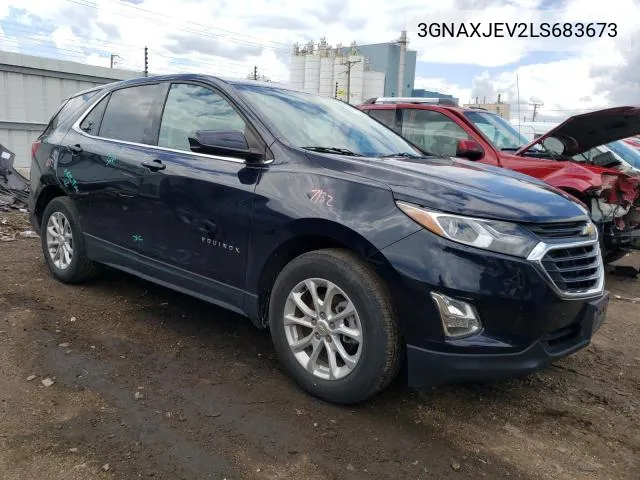 2020 Chevrolet Equinox Lt VIN: 3GNAXJEV2LS683673 Lot: 57243534