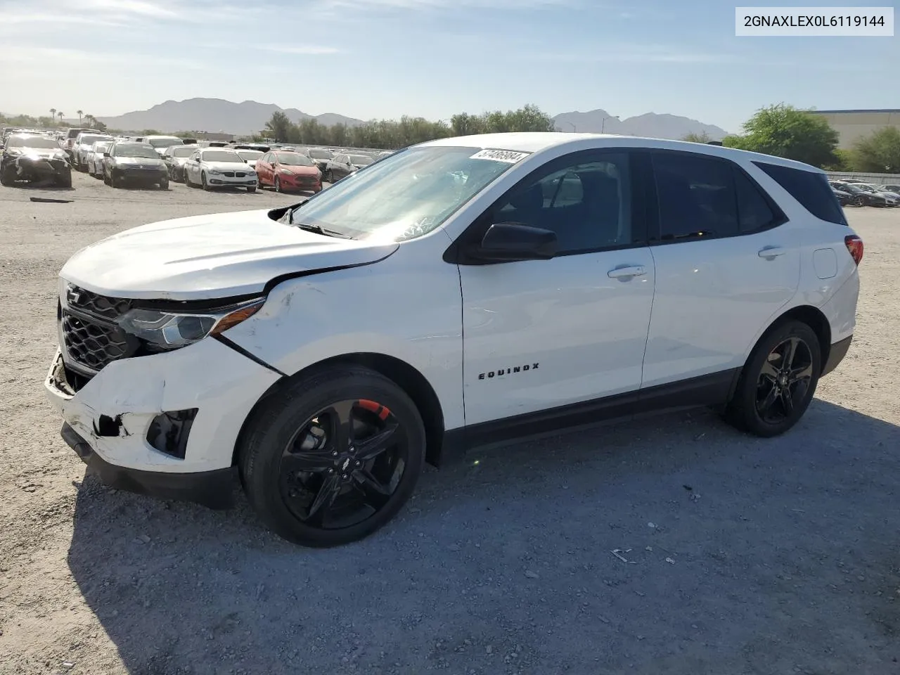 2020 Chevrolet Equinox Lt VIN: 2GNAXLEX0L6119144 Lot: 57486984