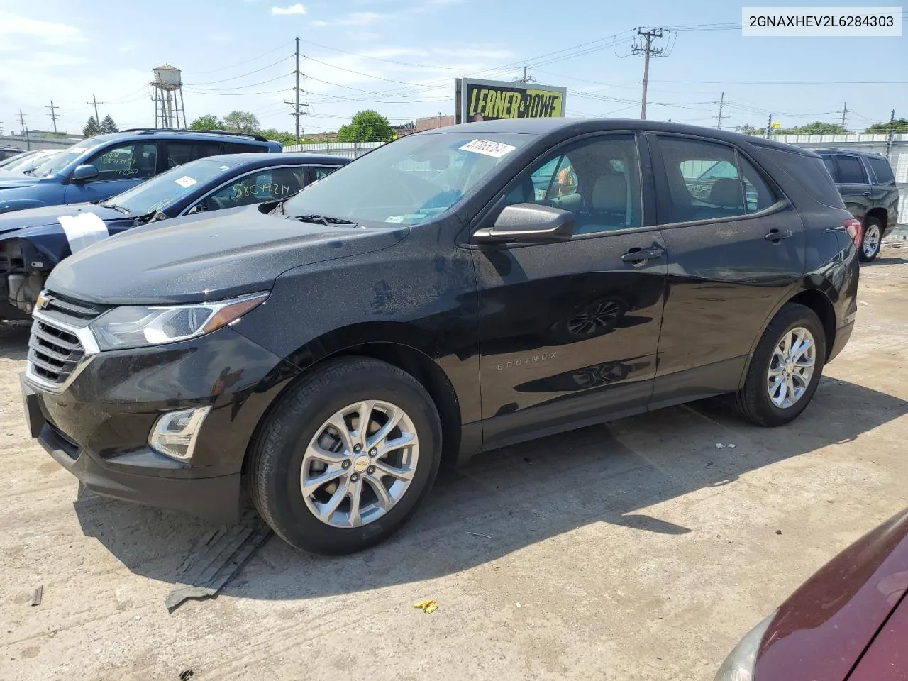 2020 Chevrolet Equinox Ls VIN: 2GNAXHEV2L6284303 Lot: 57865264