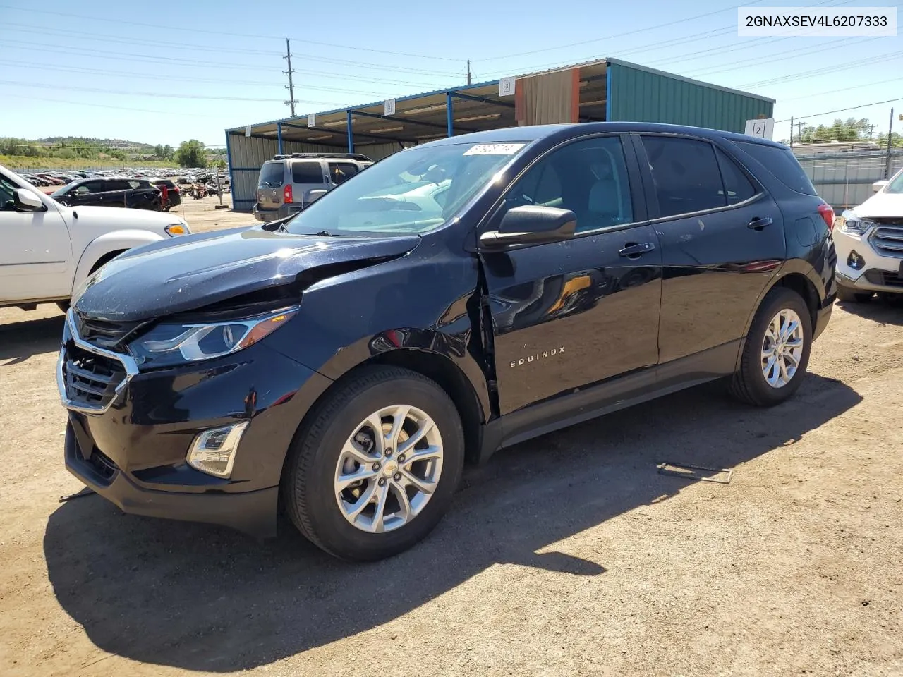 2020 Chevrolet Equinox Ls VIN: 2GNAXSEV4L6207333 Lot: 57928714