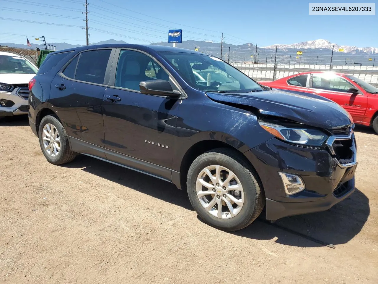 2020 Chevrolet Equinox Ls VIN: 2GNAXSEV4L6207333 Lot: 57928714