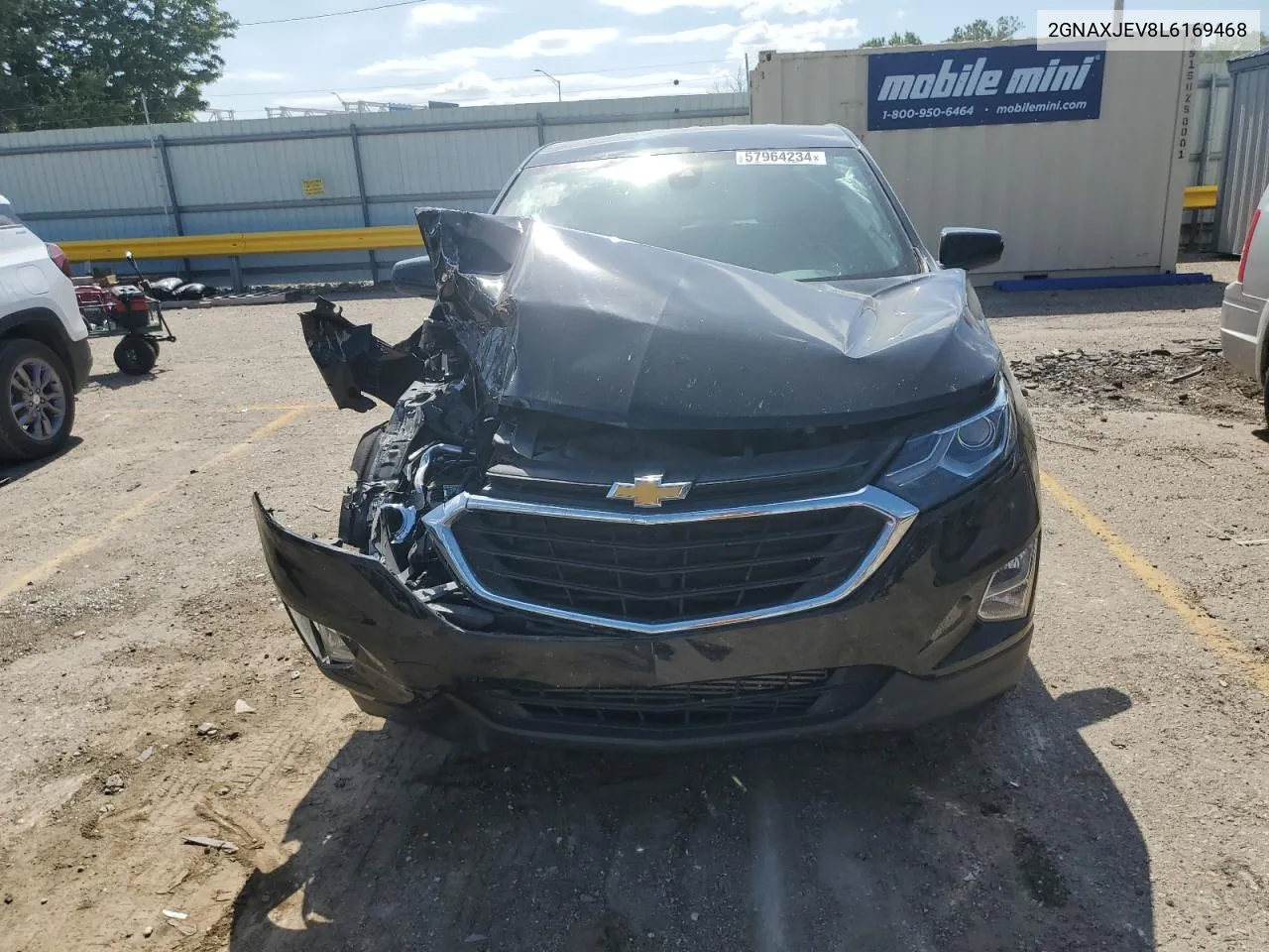 2020 Chevrolet Equinox Lt VIN: 2GNAXJEV8L6169468 Lot: 57964234