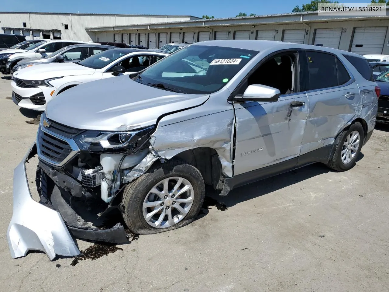 2020 Chevrolet Equinox Lt VIN: 3GNAXJEV4LS518921 Lot: 58431034