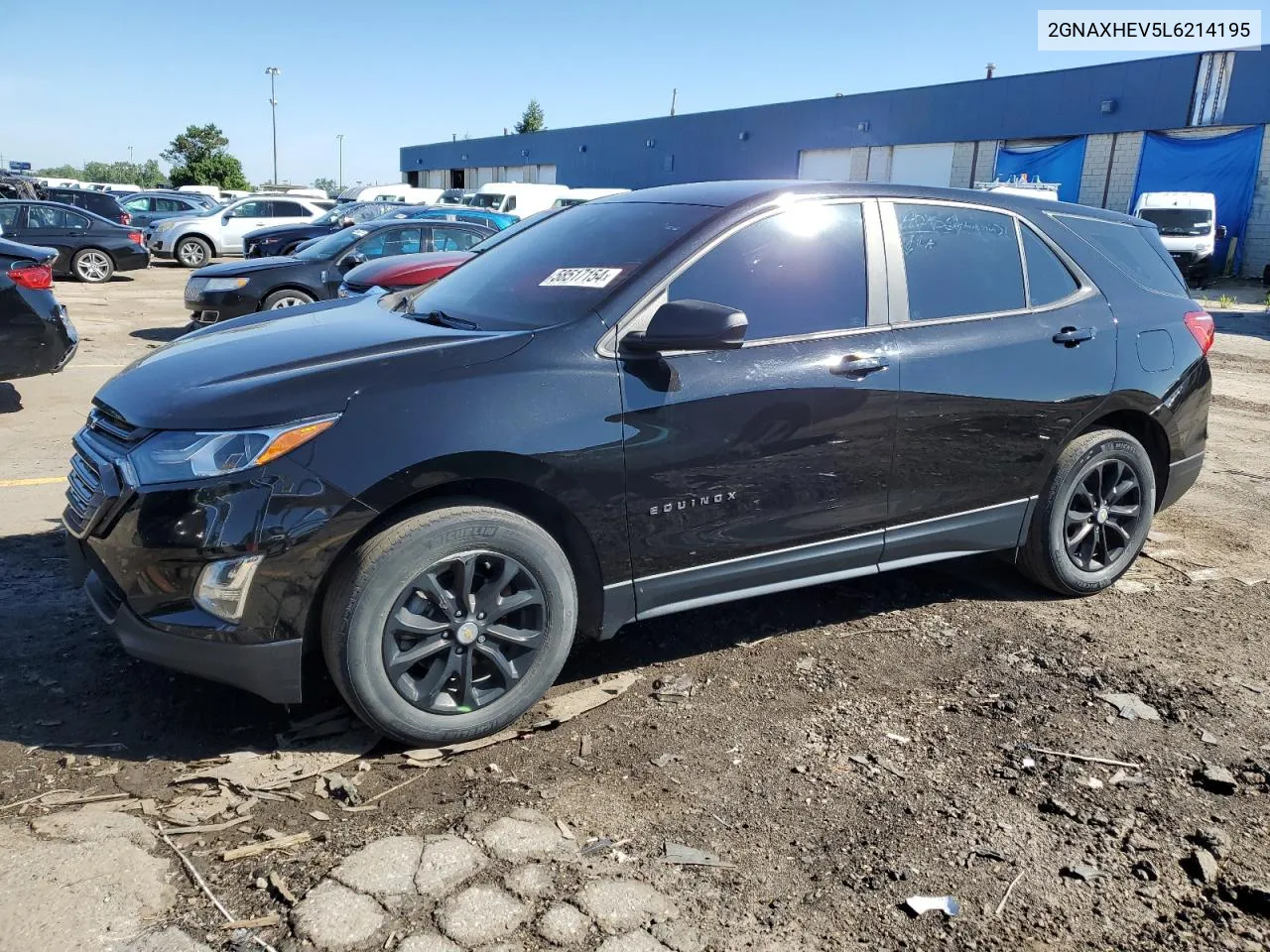 2020 Chevrolet Equinox Ls VIN: 2GNAXHEV5L6214195 Lot: 58517154