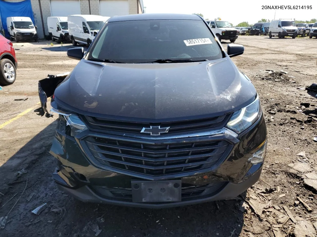 2020 Chevrolet Equinox Ls VIN: 2GNAXHEV5L6214195 Lot: 58517154